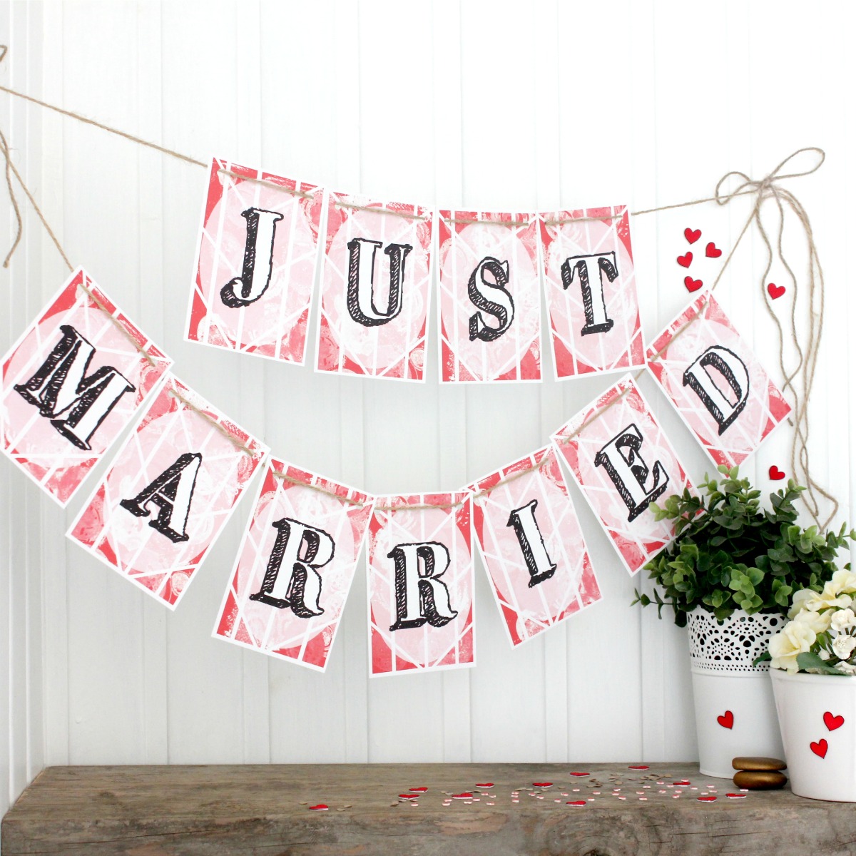 Just Married Bunting
